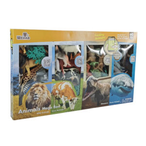 Greenbean - Animal Playset - Wild, Farm, Dinosaur, Ocean - 60pcs - Image 3