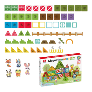 Magnetic Tiles - Cute Animals Set - 70 Pieces - Image 5