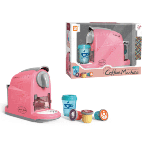 Pretend & Play Coffee Maker Set with Sounds & Colour Changing Cup - Pink - Image 5