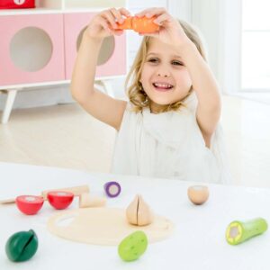 Classic World - Pretend & Play - Cutting Vegetable - 9pcs - Image 6