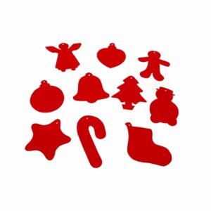 Anthony Peters - Christmas Shapes Scratch Art Sheets: 50 Pieces - Image 1