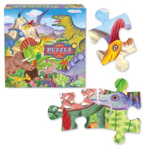 eeBoo - Dinosaur Island 64 Piece Puzzle - Image 1