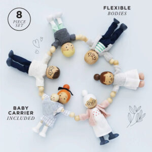 Le Toy Van - Pretend & Play - Wooden Dolls House Family Set - 7pcs - Image 7