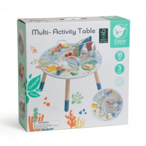 Classic World - Wooden Multi-Activity Table - Ocean-themed - Image 5