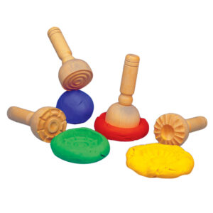 EDX Education - Dough Stamp Set Wood 4pc - Image 4