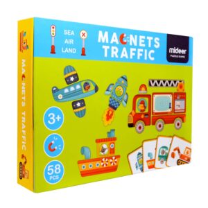 Mideer - Magnetic Puzzle - Traffic Game - 58pcs - Image 5
