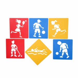 Anthony Peters - Sport - Themed Stencils: 6 Pieces - Image 1