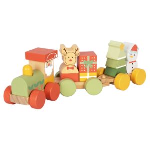 hi Pando - Wooden Christmas Stacking Train - Image 1