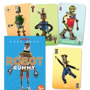 eeBoo - Robot Rummy Playing Cards - Image 1