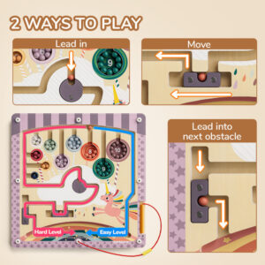 TopBright - Wooden Magnetic Maze - Unicorn - Image 7