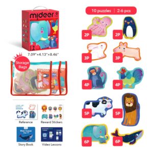 Mideer - 10-in-1 Level Up Puzzle: Level 1 Simple Animals - Image 4