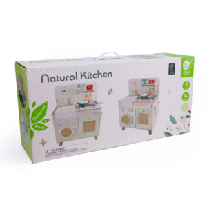 Classic World - Pretend & Play - Wooden Natural Kitchen - 16pcs - Image 4
