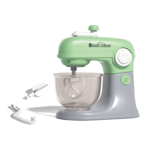 Pretend & Play Stand Mixer - Rotating Baking Set - Green - Image 1