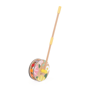 Classic World - Pull & Push Toy - Wooden Rainbow Roll - Image 4