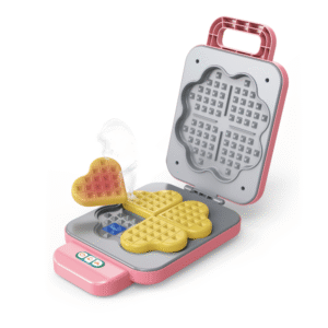 Pretend & Play Waffle Maker Set with Colour Changing Waffles - Pink - Image 2
