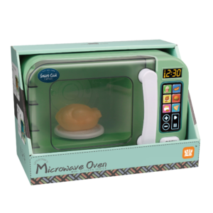 Pretend & Play Microwave with Lights, Sound & Colour Changing Food - Green - Image 5
