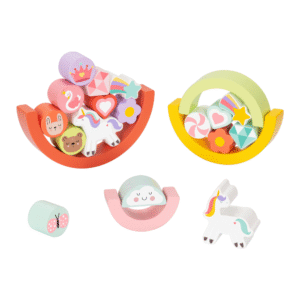 hi Pando - Wooden Balance Stacker - Unicorn Themed - 21pcs - Image 4