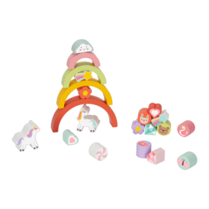 hi Pando - Wooden Balance Stacker - Unicorn Themed - 21pcs - Image 5