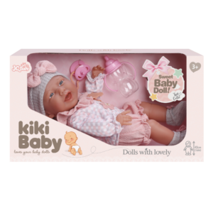 Baby Doll with Vinyl Body, Pacifier & Bottle - 40cm - Image 1