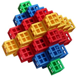 Greenbean - Linking Cubes - Interlocking Building Blocks - 75pcs in Gift Box - Image 1
