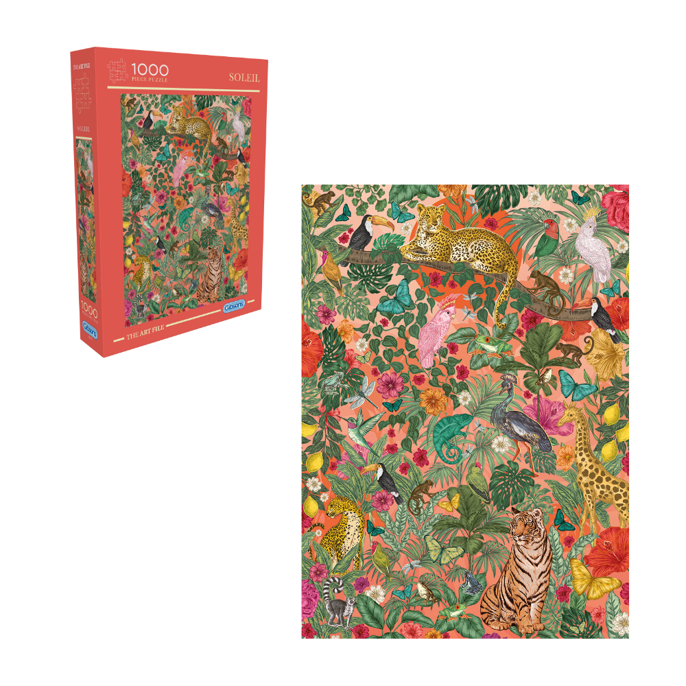 Gibsons - The Art File: Soleil - 1000 Piece Jigsaw Puzzle - BrainPlay