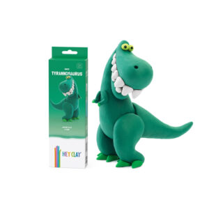Hey Clay - Modelling Air-Dry Clay with Fun Interactive App - Tyrannosaurus, series Dinos, 3 cans - Image 1