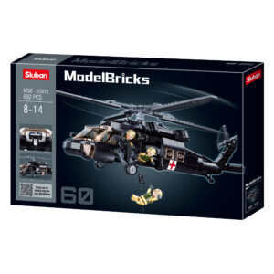 Sluban - Model Bricks - UH 60 Black Hawk - 692pcs - Image 1