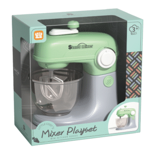 Pretend & Play Stand Mixer - Rotating Baking Set - Green - Image 3