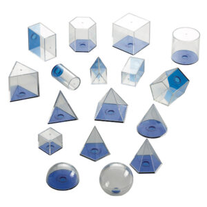 EDX Education - Geometric Volume Set - 5cm Blue - 17pcs - Image 2