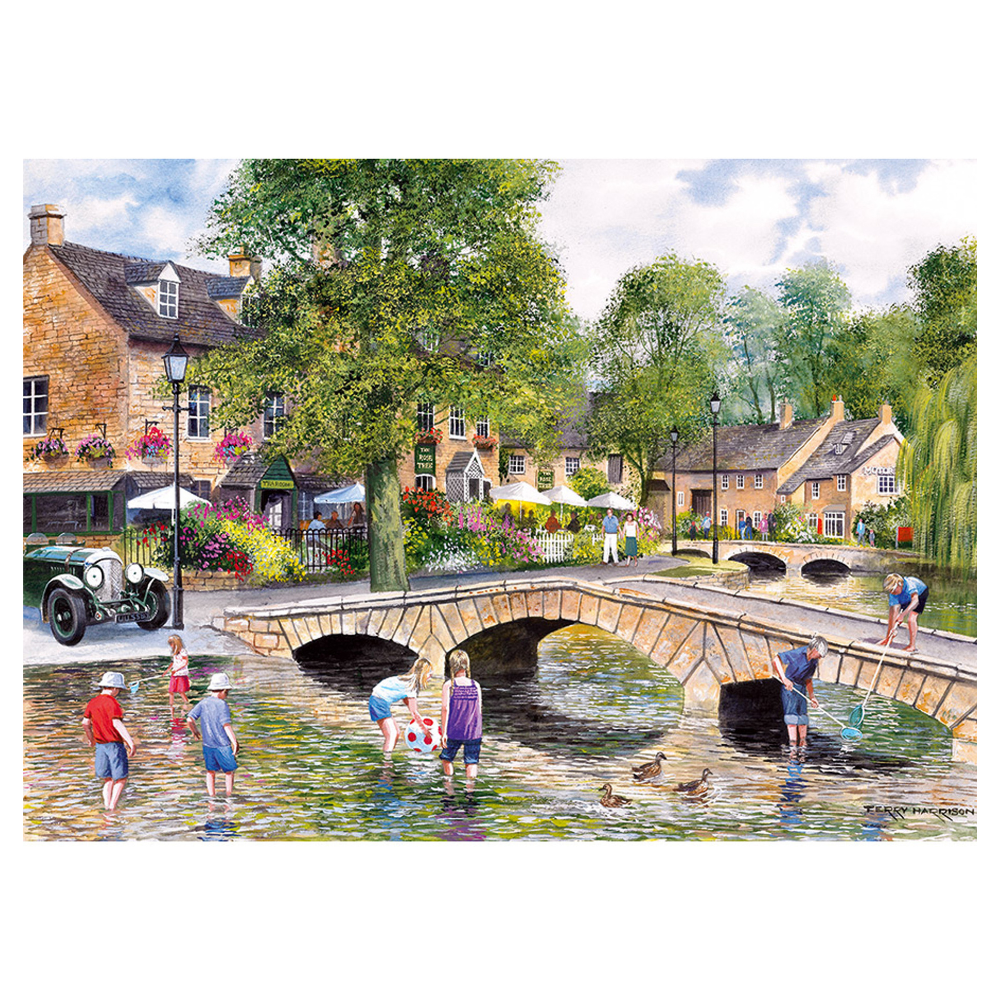 Gibsons - Bourton on the Water - 1000 Piece Jigsaw Puzzle - BrainPlay