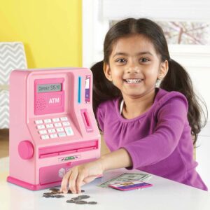 Learning Resources - Pretend & Play® - Teaching Teaching ATM Bank - Pink - Image 2
