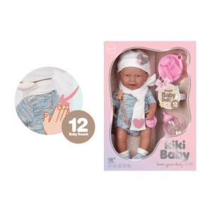 Baby Doll with 12 Sounds, Vinyl Body, Clothing & Accessories - 40cm - Image 4