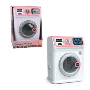 Pretend & Play Washing Machine with Sound and Spinning Action - Pink - Image 3