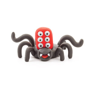 Hey Clay - Modelling Air-Dry Clay with Fun Interactive App - Spider, series Bugs, 3 cans - Image 3