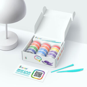 Hey Clay - Modelling Air-Dry Clay with Fun Interactive App - Ocean, 15 cans - Image 4
