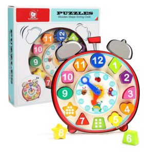 TopBright - Clock Puzzle with Blocks - 13 Pieces - Image 1