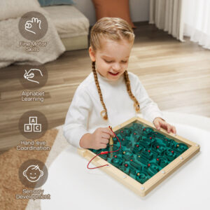 TopBright - Magnetic Maze - Alphabet Tracing Board - Image 2