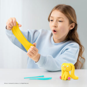 Hey Clay - Modelling Air-Dry Clay with Fun Interactive App - Bunny, series Fluffy Pets, 3 cans - Image 2