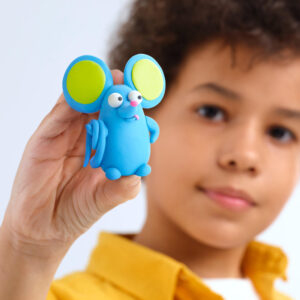 Hey Clay - Modelling Air-Dry Clay with Fun Interactive App - Persian cat, Mouse, Chihuahua, Series Fluffy Pets, 6 cans - Image 2