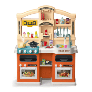 Cogo - Pretend & Play Kitchen Set - Burgundy - 67 Accessories - Image 5