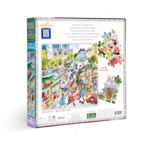 eeBoo - Paris Bookseller 1000 Piece Square Puzzle - Image 3
