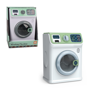Pretend & Play Washing Machine with Sound and Spinning Action - Green - Image 3