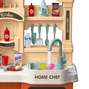 Cogo - Pretend & Play Kitchen Set - Burgundy - 67 Accessories - Image 2