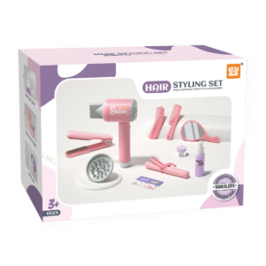 Pretend & Play Hair Dryer Set with Light, Sound & Safe Wind Function - Image 5