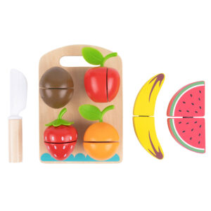 TookyToy - Wooden Cutting Fruits Toy Set - Image 2