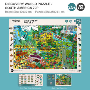 Mideer - Big World Small World Amazon-Themed Discovery Puzzle: 70 Pieces - Image 1