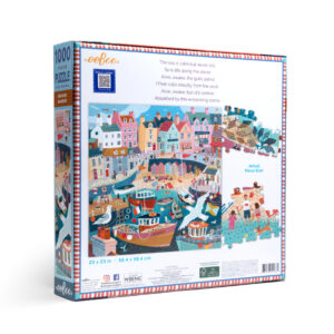 eeBoo - Seaside Harbor 1000 Piece Square Puzzle - Image 2