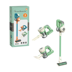 Pretend & Play Vacuum Cleaner with Suction Power & Sound Effects - Green - Image 4