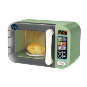 Pretend & Play Microwave with Lights, Sound & Colour Changing Food - Green - Image 4