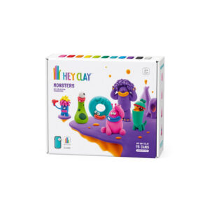 Hey Clay - Modelling Air-Dry Clay with Fun Interactive App - Monsters, 15 cans - Image 5